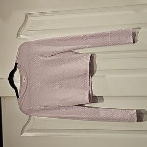 NWT AERIE Textured LS Crop Top - Lilac